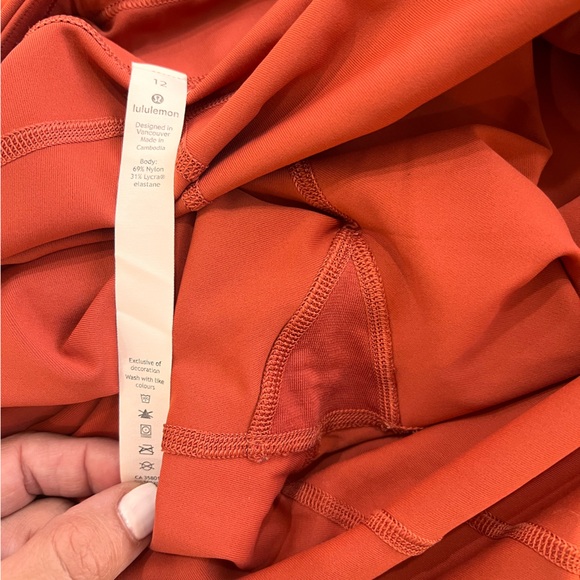 Lululemon Time To Sweat Tight 28inch Brick Rose Womens Leggings. Size 12 - Picture 6 of 7